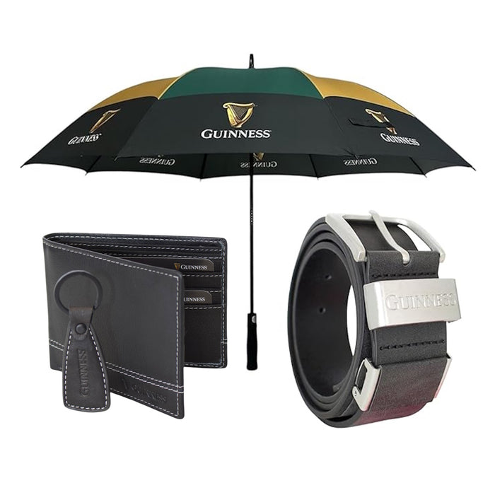 Guinness Official Golf Umbrella – 30-Inch Large Canopy, Auto-Open, 8 Reinforced Ribs, Windproof & Waterproof Stick Umbrella – Premium Logo Design for Fans & Gifts