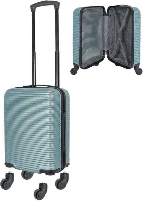 Bordlite Ryanair 40x30x20cm Underseat Carry On Suitcase with Removable Wheels | Extra Packing Space & Cabin Size Fit | Lightweight Luggage
