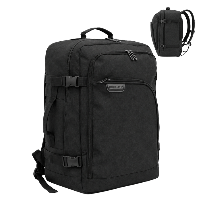 Bordlite Cabin Backpack 45x36x20cm, Underseat Cabin Bag for Ryanair, EasyJet, Wizz Air & 30+ Airlines