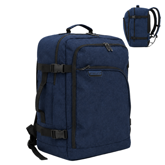 Bordlite Cabin Backpack 45x36x20cm, Underseat Cabin Bag for Ryanair, EasyJet, Wizz Air & 30+ Airlines