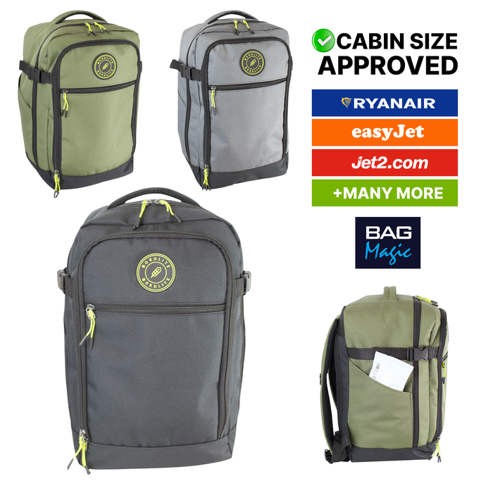 RYANAIR 40x20x25cm Underseat Backpack - Cabin Approved Rucksack - Avoid Fees