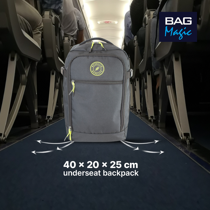 RYANAIR 40x20x25cm Underseat Backpack - Cabin Approved Rucksack - Avoid Fees