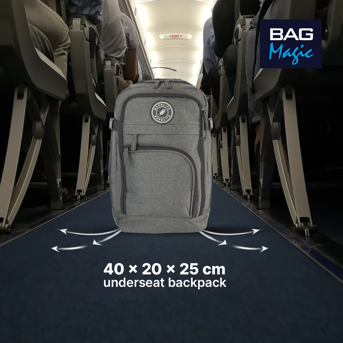 RyanAir Approved 40x20x25cm Underseat Backpack - Cabin Rucksack