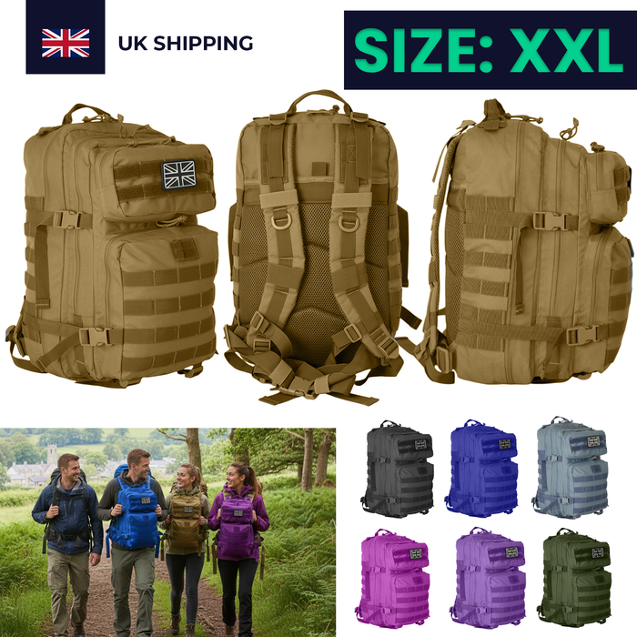 21L Military Tactical Backpack – Durable MOLLE Rucksack with Multi-Pocket Storage