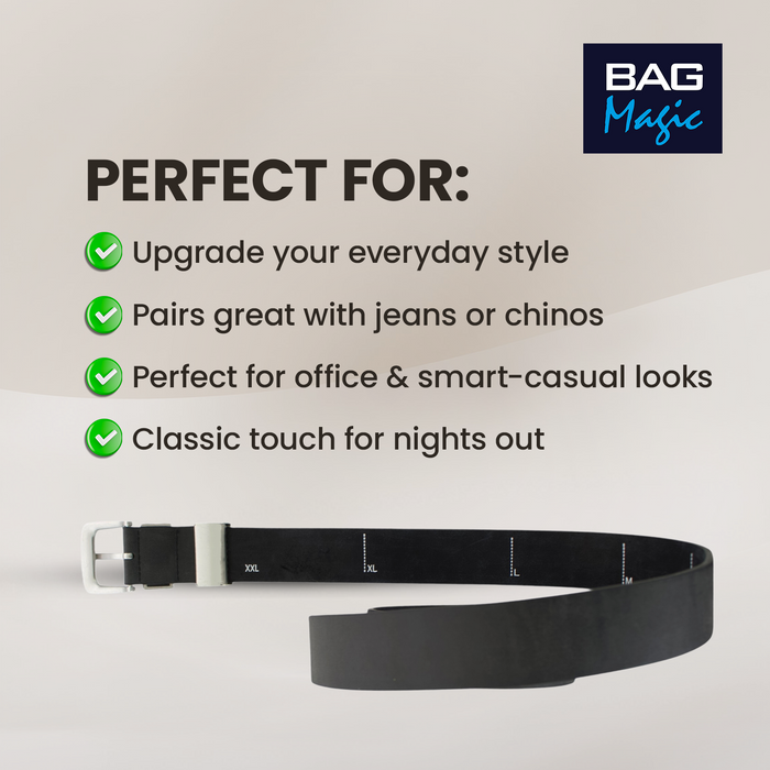 Official Guinness Adjustable Leather Lined Belt – Cut to Fit, One Size S-2XL