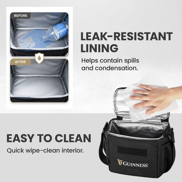 Guinness® Lunch Bag Men Adults 9L Cooler Box Compact Thermal Insulated Bag