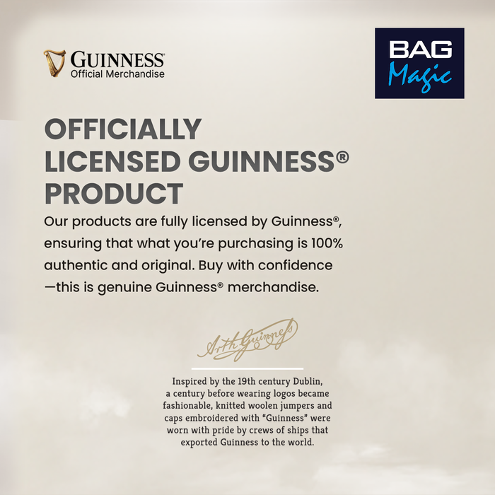 Guinness Official Black Golf Umbrella, Adjustable Leather Belt & Wallet Gift Set