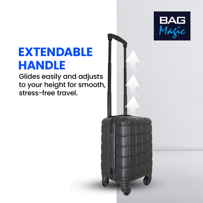 RyanAir 40x25x20cm Cabin Suitcase, Carry on Approved Underseat ABS Hard Luggage