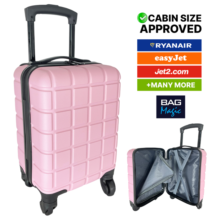 RyanAir 40x25x20cm Cabin Suitcase, Carry on Approved Underseat ABS Hard Luggage
