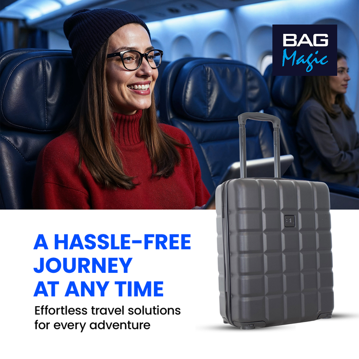 Bordlite Lightweight Hard Shell ABS Suitcase +  360° Easy-Spinner Wheels