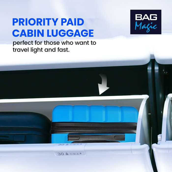 Lightweight ABS Cabin Suitcase – 30+ Airline Overhead Compatible (47x36x20cm) – Spinner Wheels + Combination Lock
