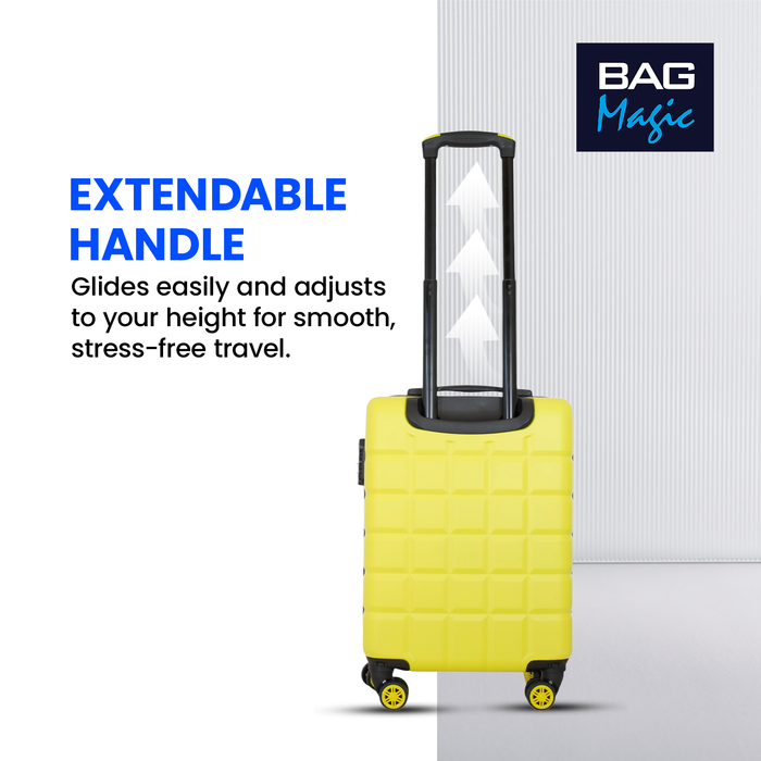 Bordlite Lightweight Hard Shell ABS Suitcase +  360° Easy-Spinner Wheels