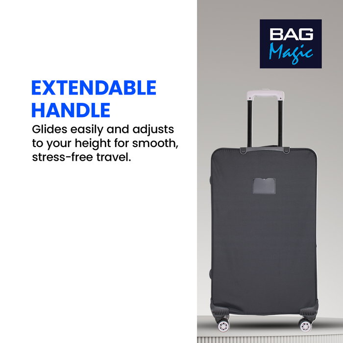 Bordlite Lightweight Soft Suitcase, 4x 360° Spinner Wheels + Combination Lock - Sizes 29, 25 & 20 Inch
