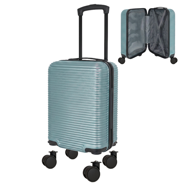 Bordlite Ryanair 40x30x20cm Underseat Carry On Suitcase with Removable Wheels | Extra Packing Space & Cabin Size Fit | Lightweight Luggage