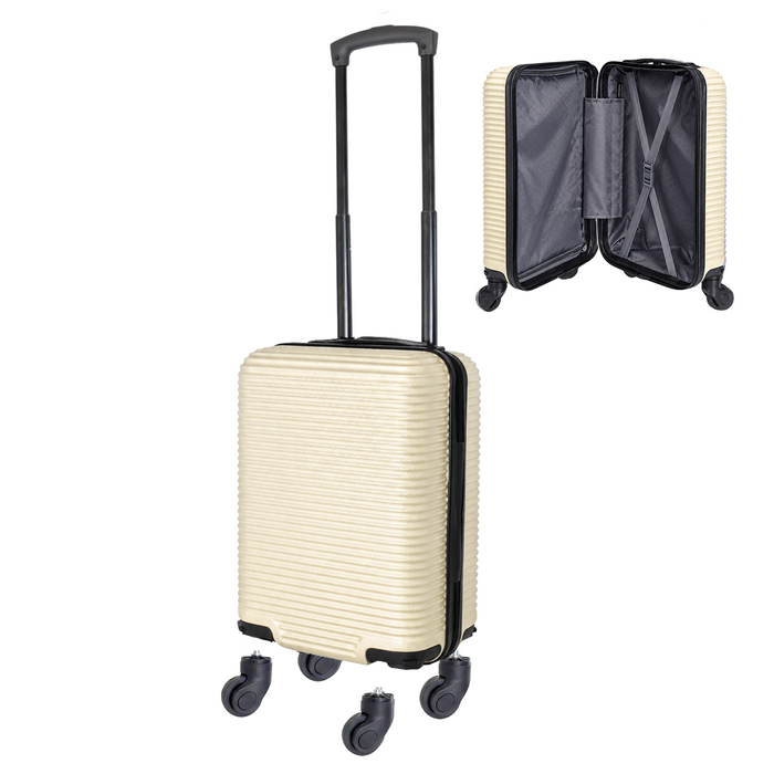 Bordlite Ryanair 40x30x20cm Underseat Carry On Suitcase with Removable Wheels | Extra Packing Space & Cabin Size Fit | Lightweight Luggage