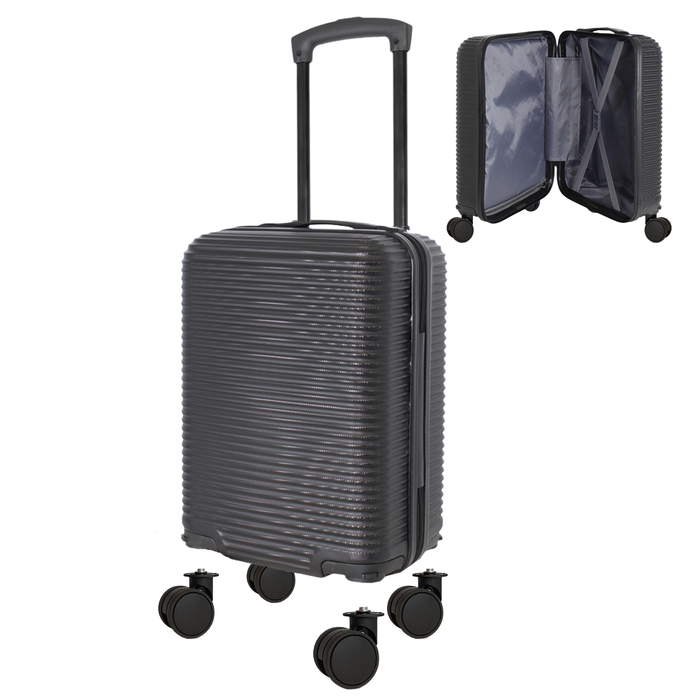 Bordlite Ryanair 40x30x20cm Underseat Carry On Suitcase with Removable Wheels | Extra Packing Space & Cabin Size Fit | Lightweight Luggage