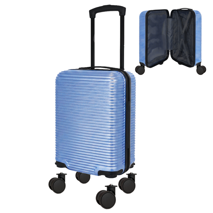 Bordlite Ryanair 40x30x20cm Underseat Carry On Suitcase with Removable Wheels | Extra Packing Space & Cabin Size Fit | Lightweight Luggage