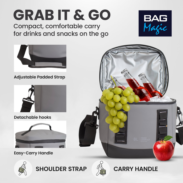 Bordlite Cooler Bag - Leakproof Waterproof Lining & Thermal Insulation - 8L & 15L sizes