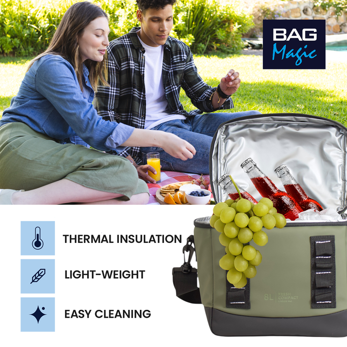 Bordlite Cooler Bag - Leakproof Waterproof Lining & Thermal Insulation - 8L & 15L sizes