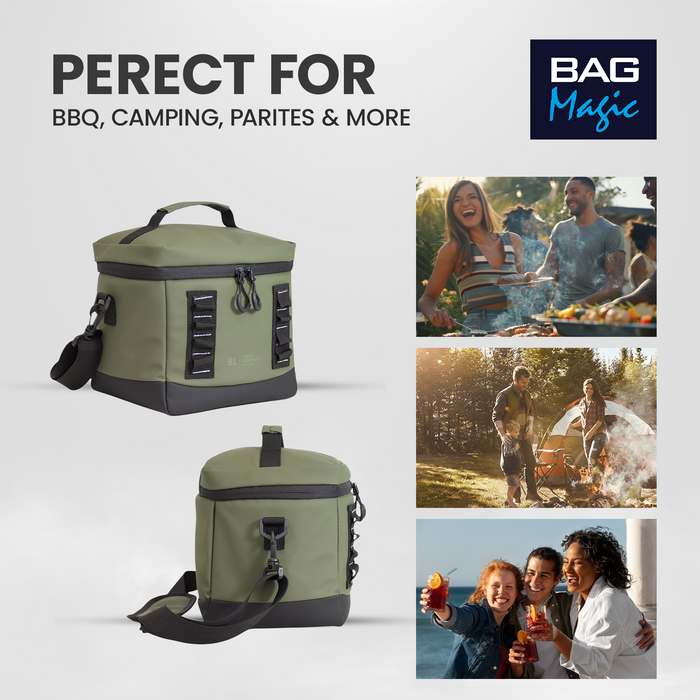 Bordlite Cooler Bag - Leakproof Waterproof Lining & Thermal Insulation - 8L & 15L sizes