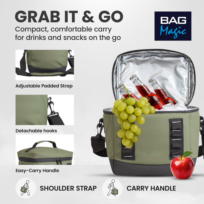 Bordlite Cooler Bag - Leakproof Waterproof Lining & Thermal Insulation - 8L & 15L sizes