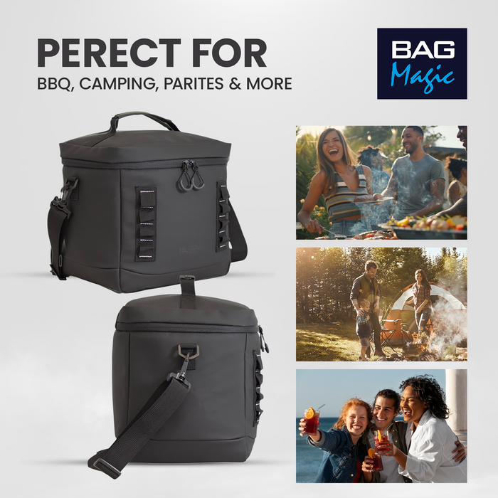 Bordlite Cooler Bag - Leakproof Waterproof Lining & Thermal Insulation - 8L & 15L sizes