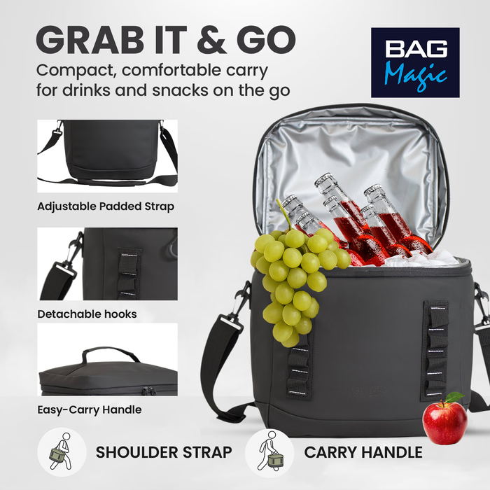 Bordlite Cooler Bag - Leakproof Waterproof Lining & Thermal Insulation - 8L & 15L sizes