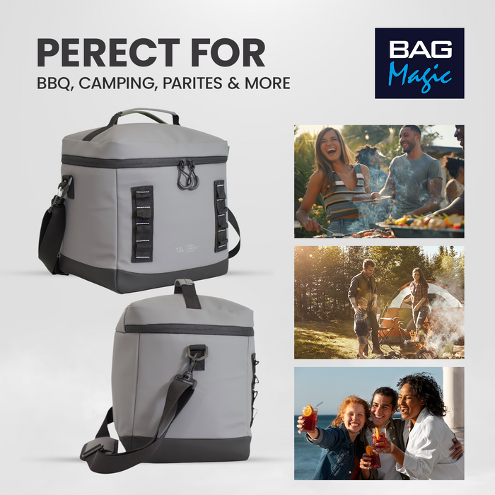 Bordlite Cooler Bag - Leakproof Waterproof Lining & Thermal Insulation - 8L & 15L sizes