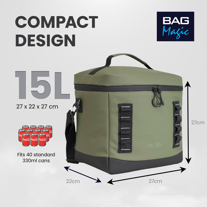 Bordlite Cooler Bag - Leakproof Waterproof Lining & Thermal Insulation - 8L & 15L sizes