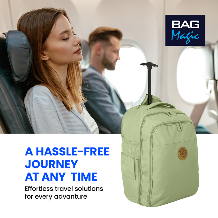 Cabin Approved 2-in-1 Wheeled Backpack & Holdall – 50x38x25cm, 47L Lightweight Trolley Bag