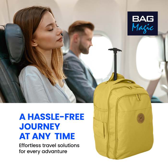 Cabin Approved 2-in-1 Wheeled Backpack & Holdall – 50x38x25cm, 47L Lightweight Trolley Bag