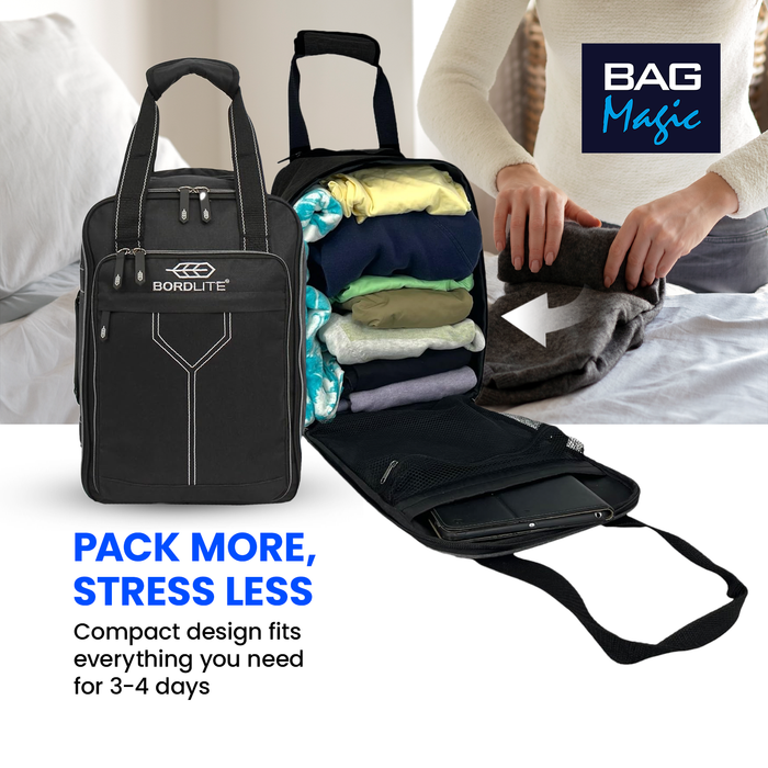 Bordlite Ryanair Approved Cabin Holdall on Wheels, 40x20x25cm, 20L