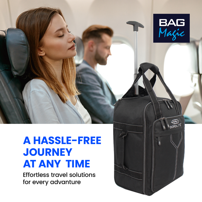 Bordlite Ryanair Approved Cabin Holdall on Wheels, 40x20x25cm, 20L