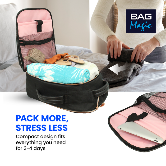 Airline Cabin Approved Rucksack on Wheels, Wheeled Holdall Travel Laptop Bag