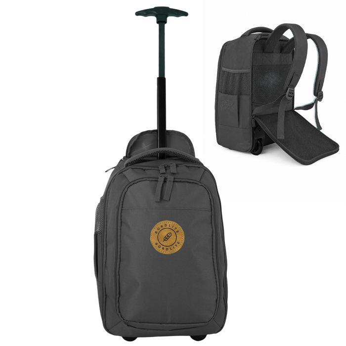 Bordlite Ryanair Cabin Approved Wheeled Backpack 40x25x20cm - 2 in 1 Wheeled Holdall + Backpack - 20L