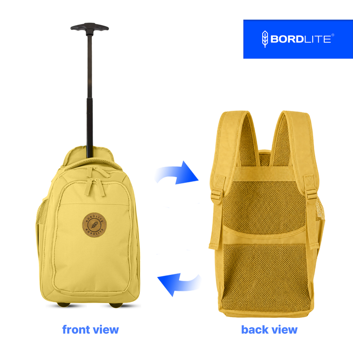 Bordlite Ryanair Cabin Approved Wheeled Backpack 40x25x20cm - 2 in 1 Wheeled Holdall + Backpack - 20L