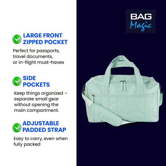 Ryanair Cabin Bag 40x25x20cm – Underseat Travel Holdall for Women & Men
