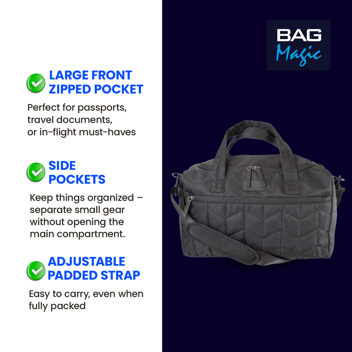 Ryanair Cabin Bag 40x25x20cm – Underseat Travel Holdall for Women & Men
