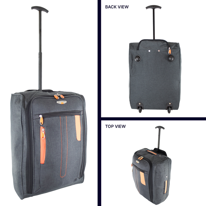 Bordlite Soft Sided Cabin Approved Overhead Suitcase - 50x20x35cm
