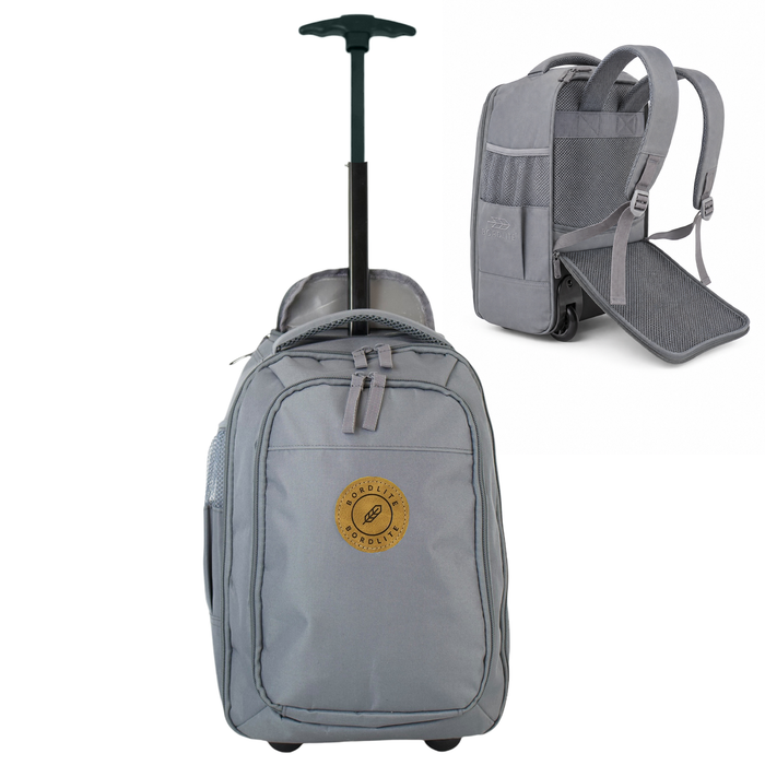 Bordlite Ryanair Cabin Approved Wheeled Backpack 40x25x20cm - 2 in 1 Wheeled Holdall + Backpack - 20L