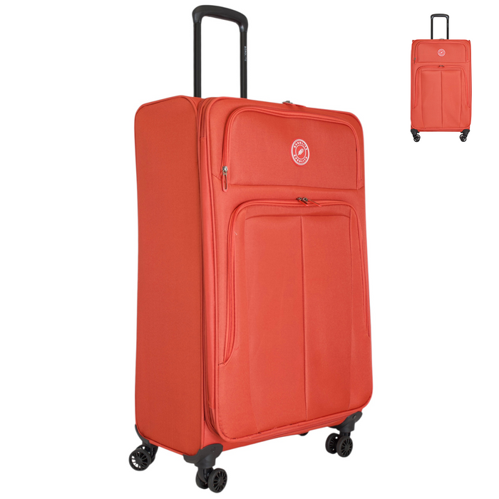 Bordlite Lightweight Expandable Suitcase - Soft Shell Travel Case with 360° Spinner Wheels