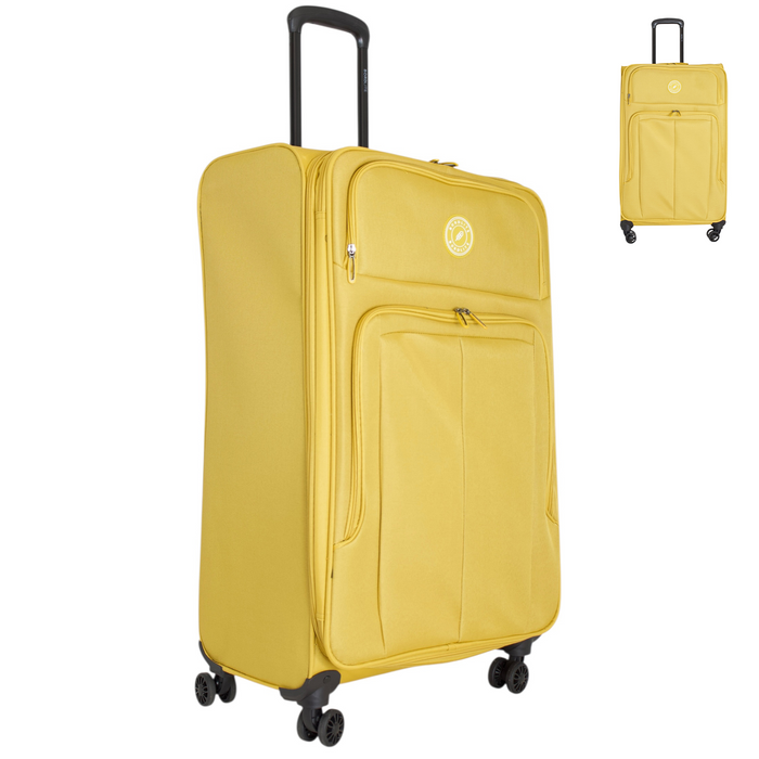Bordlite Lightweight Expandable Suitcase - Soft Shell Travel Case with 360° Spinner Wheels