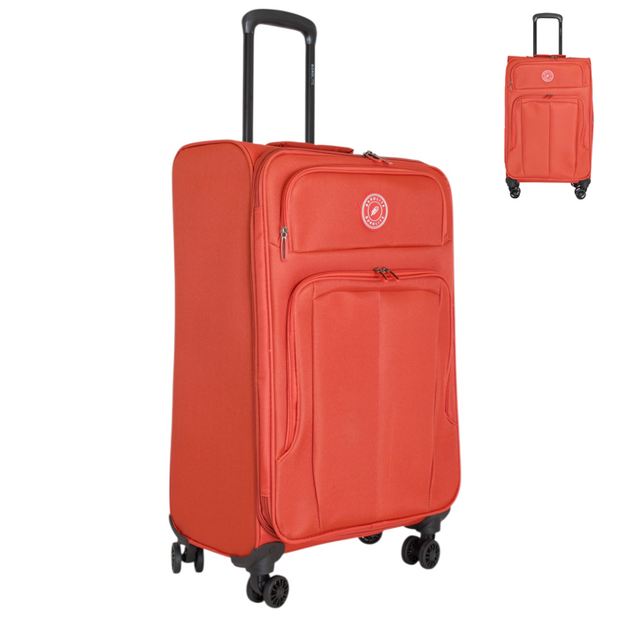 Bordlite Lightweight Expandable Suitcase - Soft Shell Travel Case with 360° Spinner Wheels