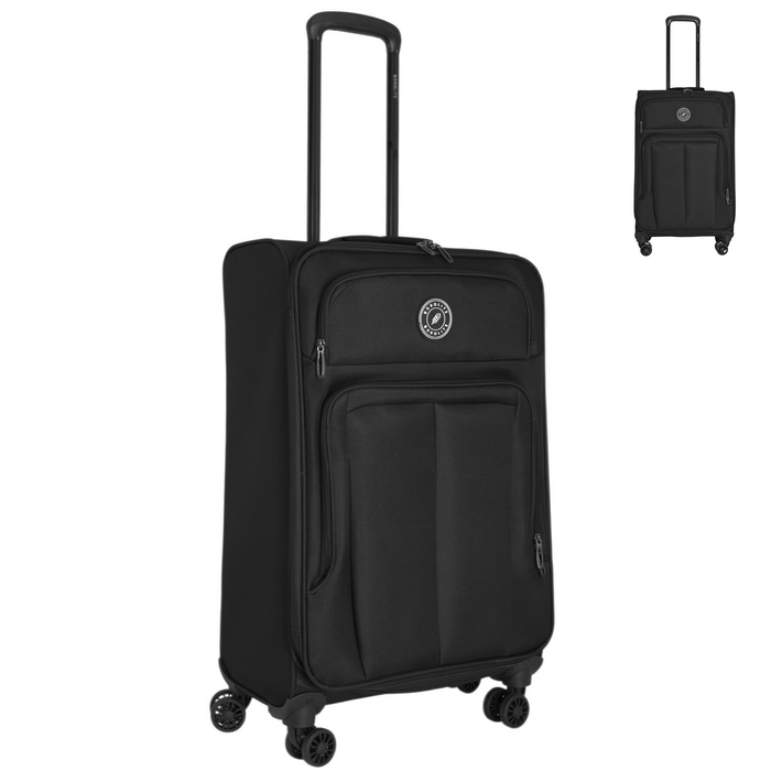 Bordlite Lightweight Expandable Suitcase - Soft Shell Travel Case with 360° Spinner Wheels