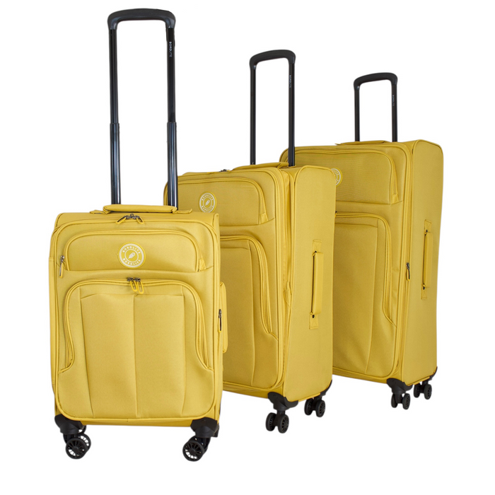 Bordlite Lightweight Expandable Suitcase - Soft Shell Travel Case with 360° Spinner Wheels