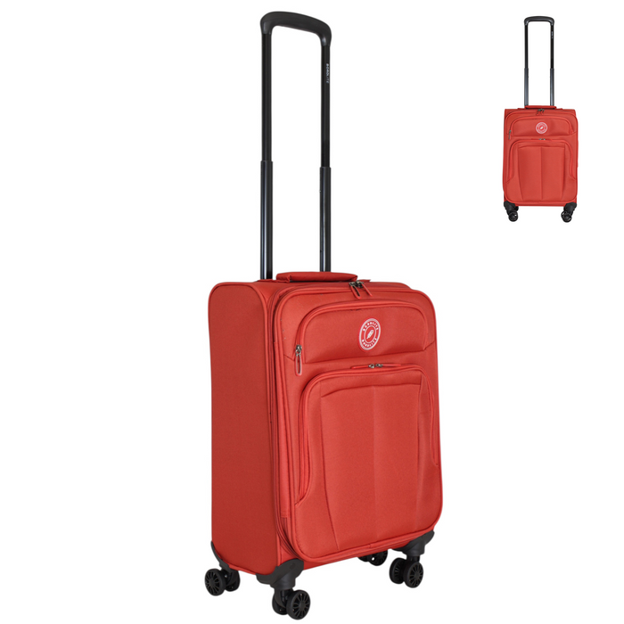 Bordlite Lightweight Expandable Suitcase - Soft Shell Travel Case with 360° Spinner Wheels