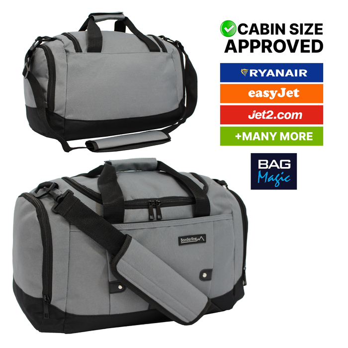 Duffle Gym Bags with Shoulder Strap – Lightweight Carry On Cabin Luggage, Weekend & Overnight Bag for Men & Women