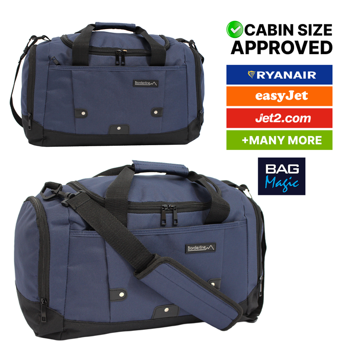 Duffle Gym Bags with Shoulder Strap – Lightweight Carry On Cabin Luggage, Weekend & Overnight Bag for Men & Women