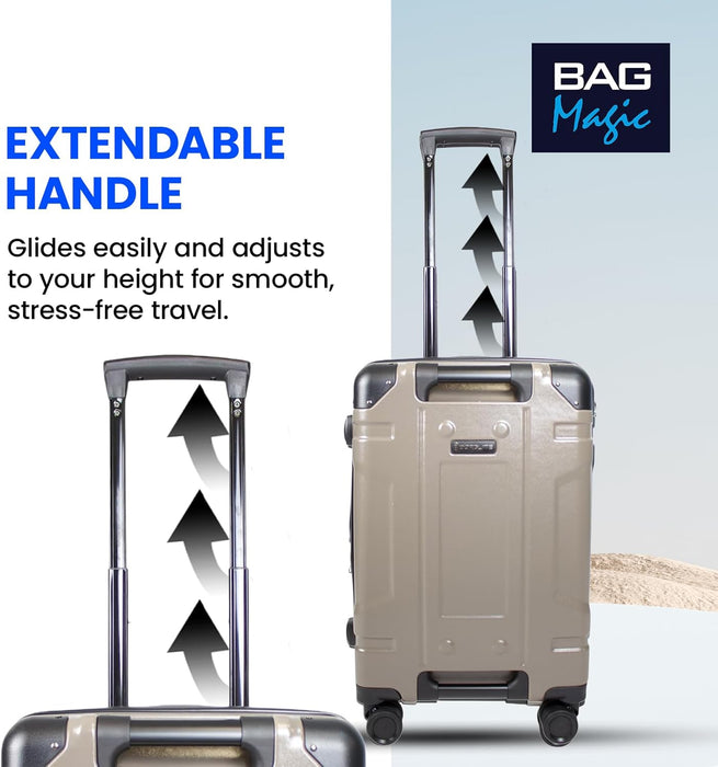 Lightweight 28-Inch ABS Large Suitcase, Hard Shell Check-in Luggage with TSA Lock, Expandable Design, 360° Spinner Wheels, 4.3kg