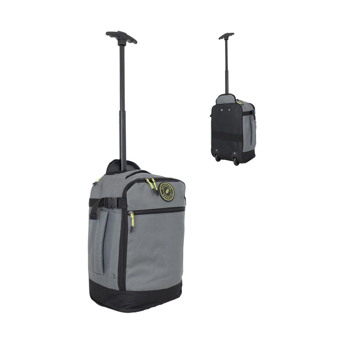 Bordlite Ryanair Cabin Bag 40x25x20cm Underseat Wheeled Travel Bag, Lightweight 20L Hand Luggage with Telescopic Handle, Smooth Wheels, Compression Straps, Side Pocket & Luggage Strap